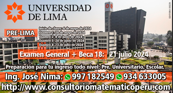 Admisión Universidad de Lima 2024