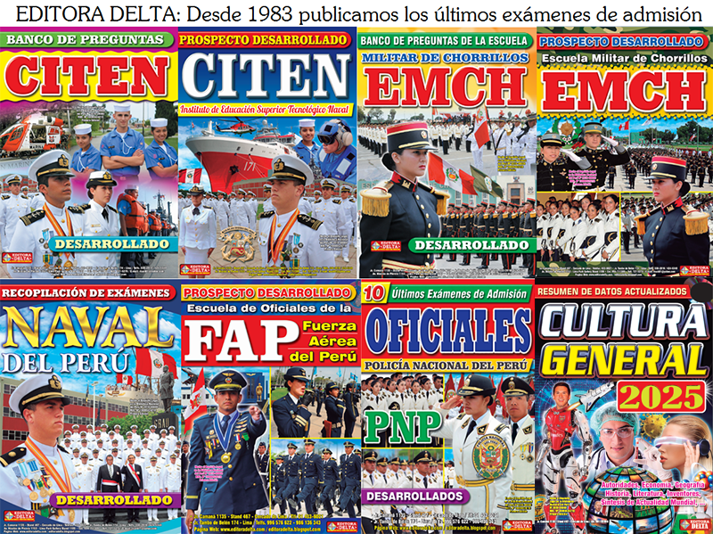 Exámenes FAP, EMCH, CITEN, NAVAL, Oficiales PNP