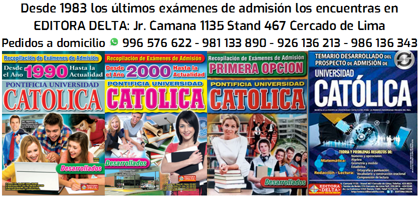 Examen PUCP 2025-2