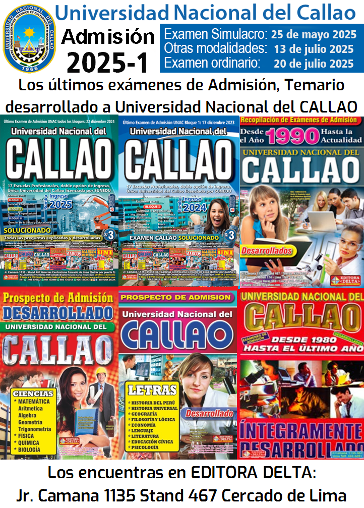 Examenes Universidad Nacional del CALLAO
