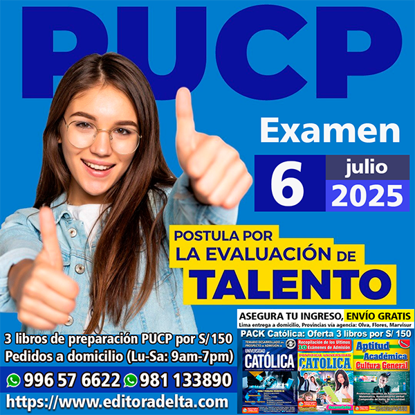 Examen PUCP 2025-2
