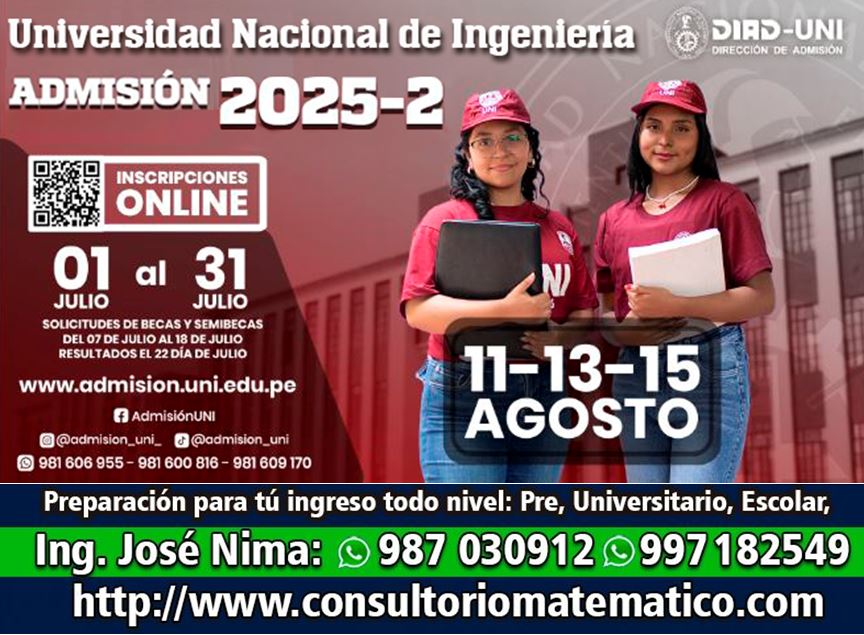 Admisión UNI 2025-2
