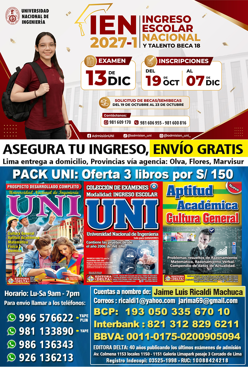 Exámenes UNI