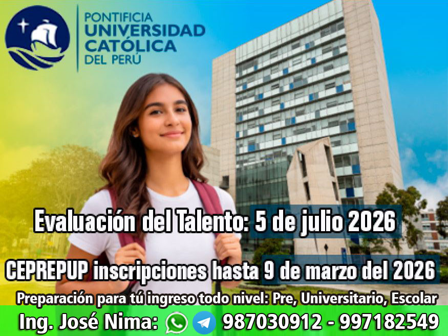 Admisión Universidad PUCP 2026-2