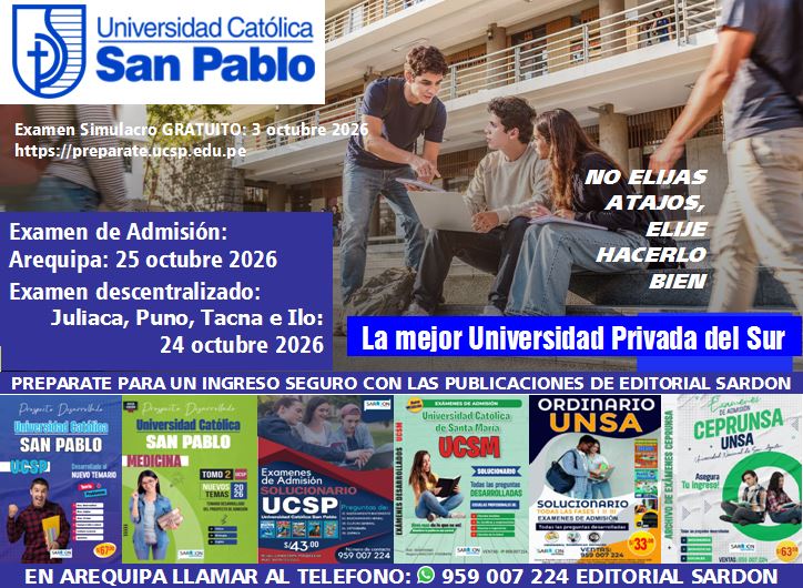 UCSP EXAMEN 2026