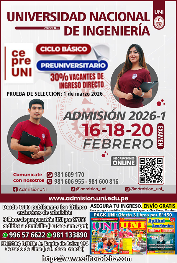 Ingreso UNI 2026