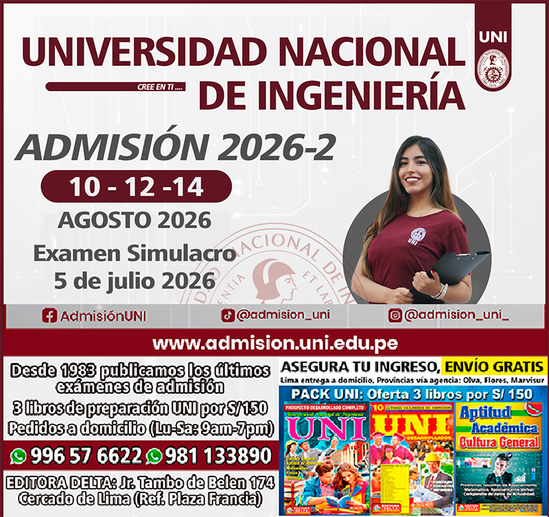 Ingreso UNI 2026