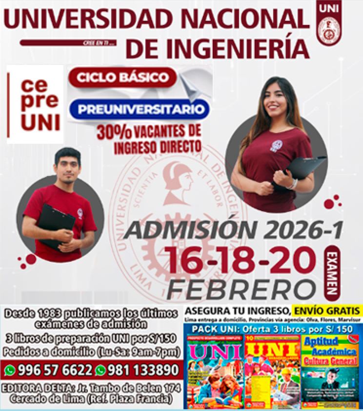 Ingreso UNI 2026